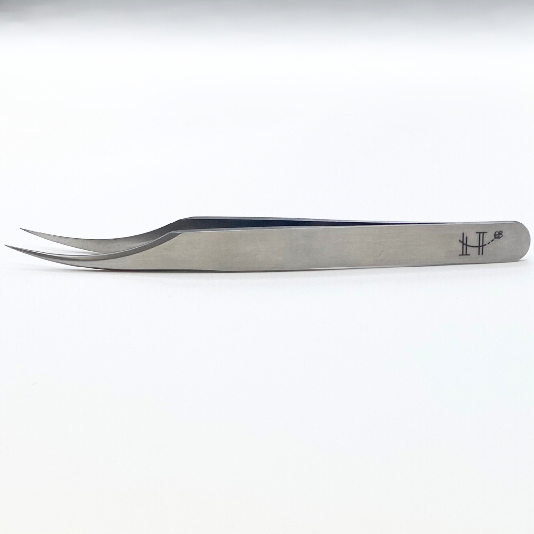 Curved Angled tweezer